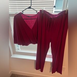 PrettyGarden Women's Magenta Set